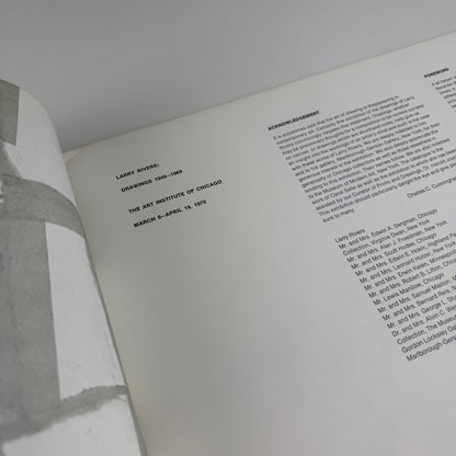 Larry Rivers. Drawings 1949-1969 | The Art Institute of Chicago, 1970