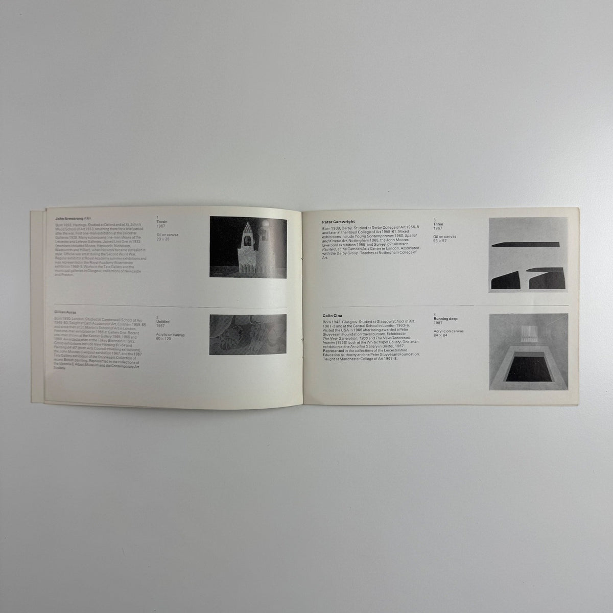 Arts Council Collection 1967-68 | Paintings bought by Alan Bowness & Robyn Denny | Arts Council touring exhibition 1969-73