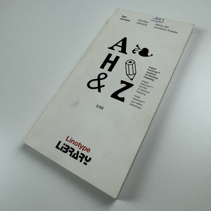 Linotype-Hell | Type overview – PostScript Typefaces for Electronic Publishing, 1993 booklet