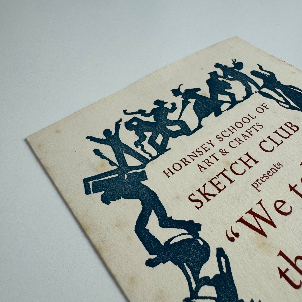 Programme for Hornsey School of Art & Crafts Sketch Club 'We take the Mike' revue 1942
