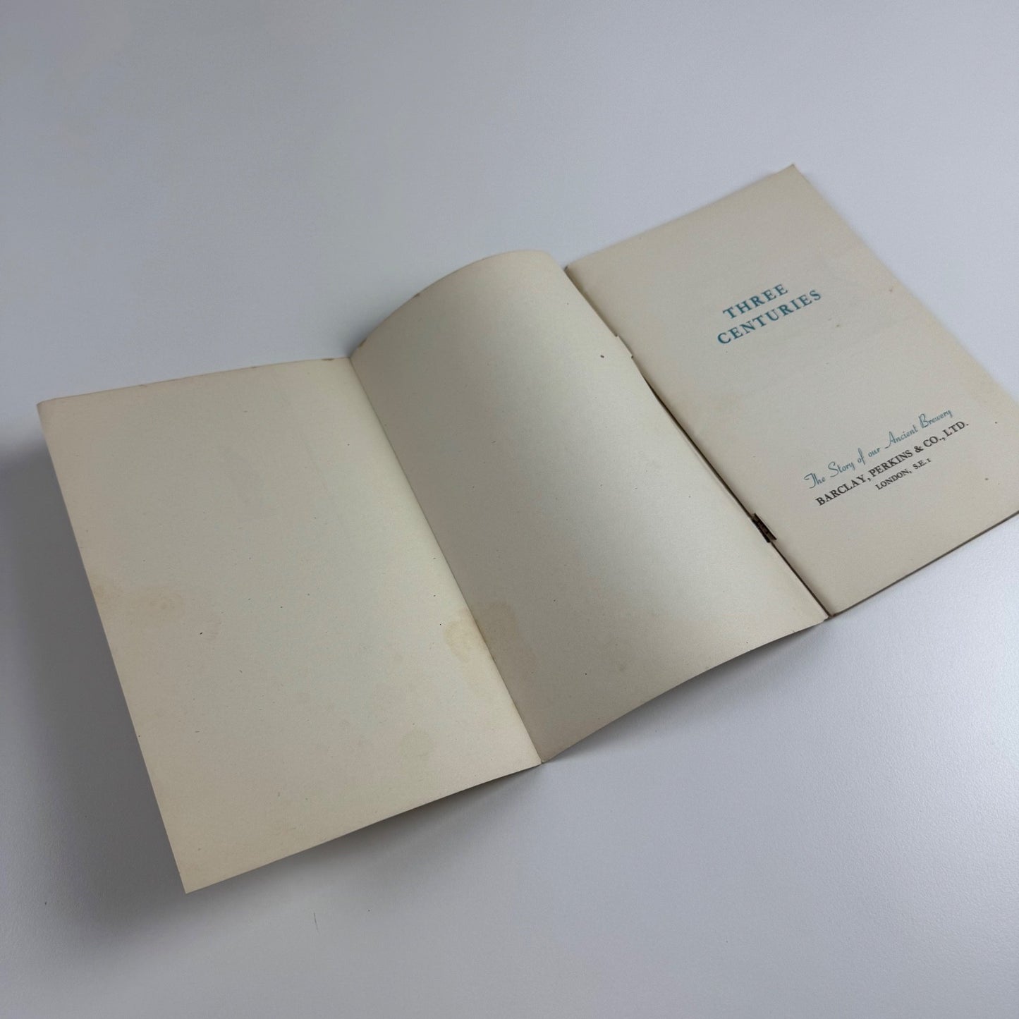 Three Centuries. The Story of our Ancient Brewery. Barclay, Perkins, 1951