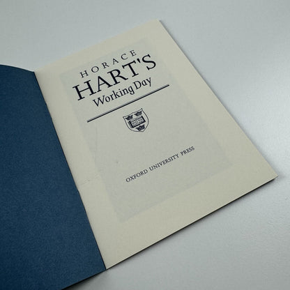 Horace Hart's Working Day | Keepsake visit of the Wynkyn de Worde Society, 1995