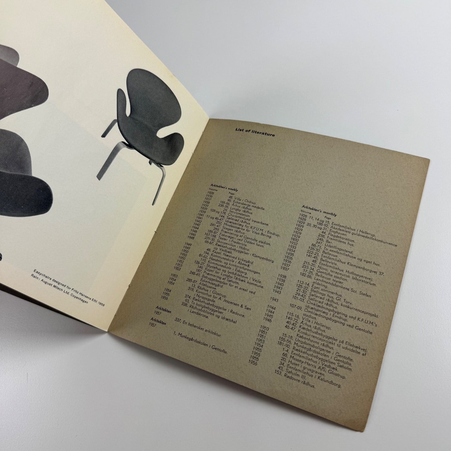 Arne Jacobsen. Architecture Applied Art | RIBA, 1959