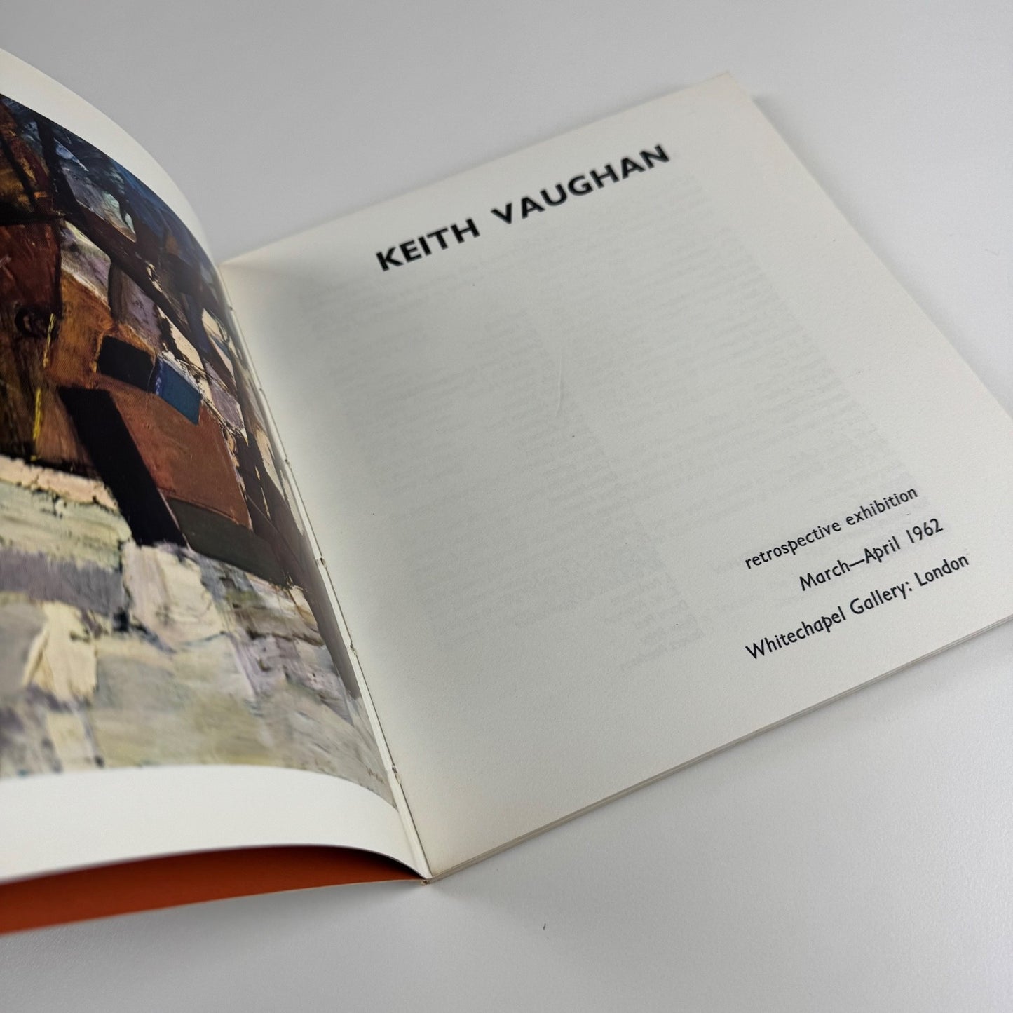 Keith Vaughan | Whitechapel Art Gallery, 1962 intro Bryan Robertson