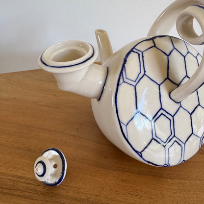Jono Pandolfi | Willy Nilly Honeycomb teapot for Anthropologie | Signed to base