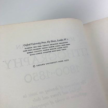 Lithography 1800-1850. The techniques of drawing on stone in England and France and their application in works of topography by Michael Twyman | Oxford University Press, 1970