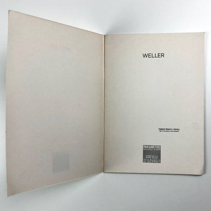 [Simona] Weller | Parametro Galleria d’Arte, Rome 1976 catalogue booklet