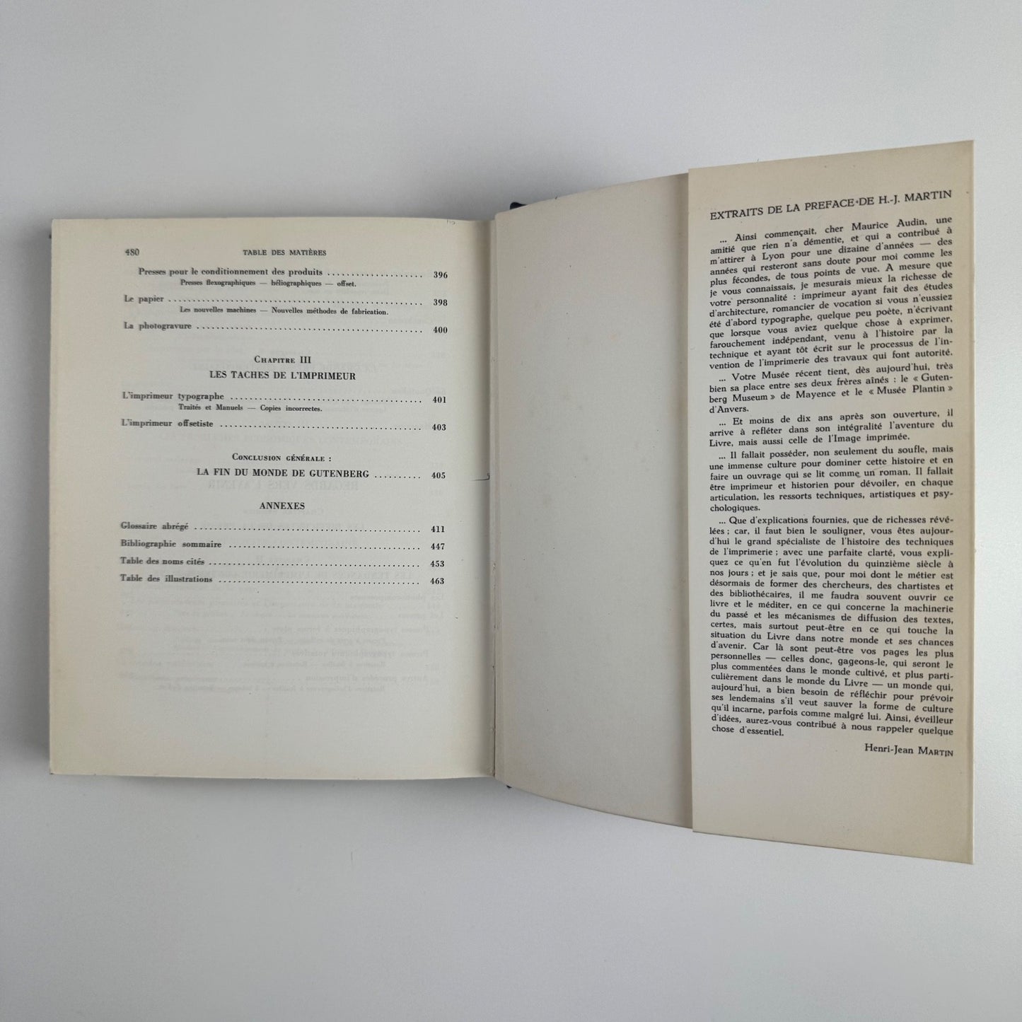 Histoire de L'Imprimerie by Maurice Audin. A & J Picard, 1972