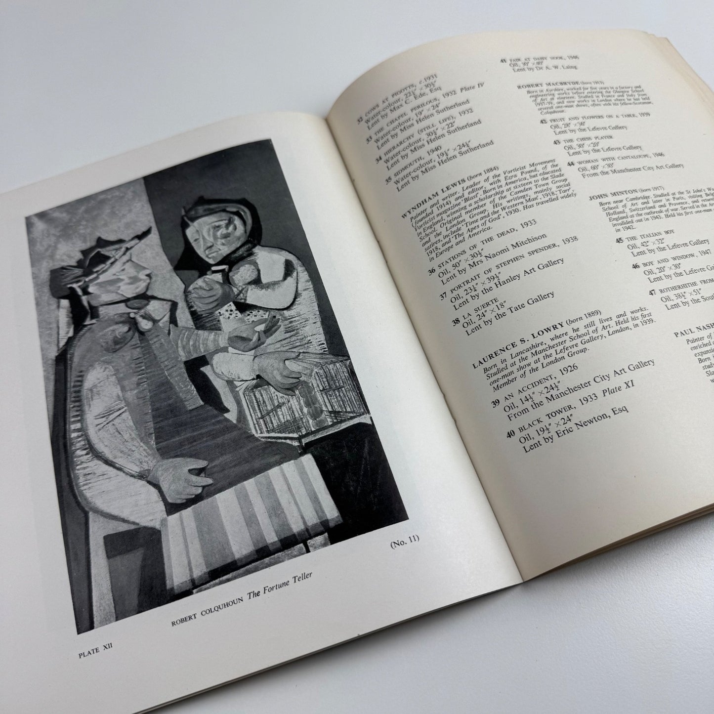British Painting 1925-50. First Anthology. Arts Council Festival of Britain 1951