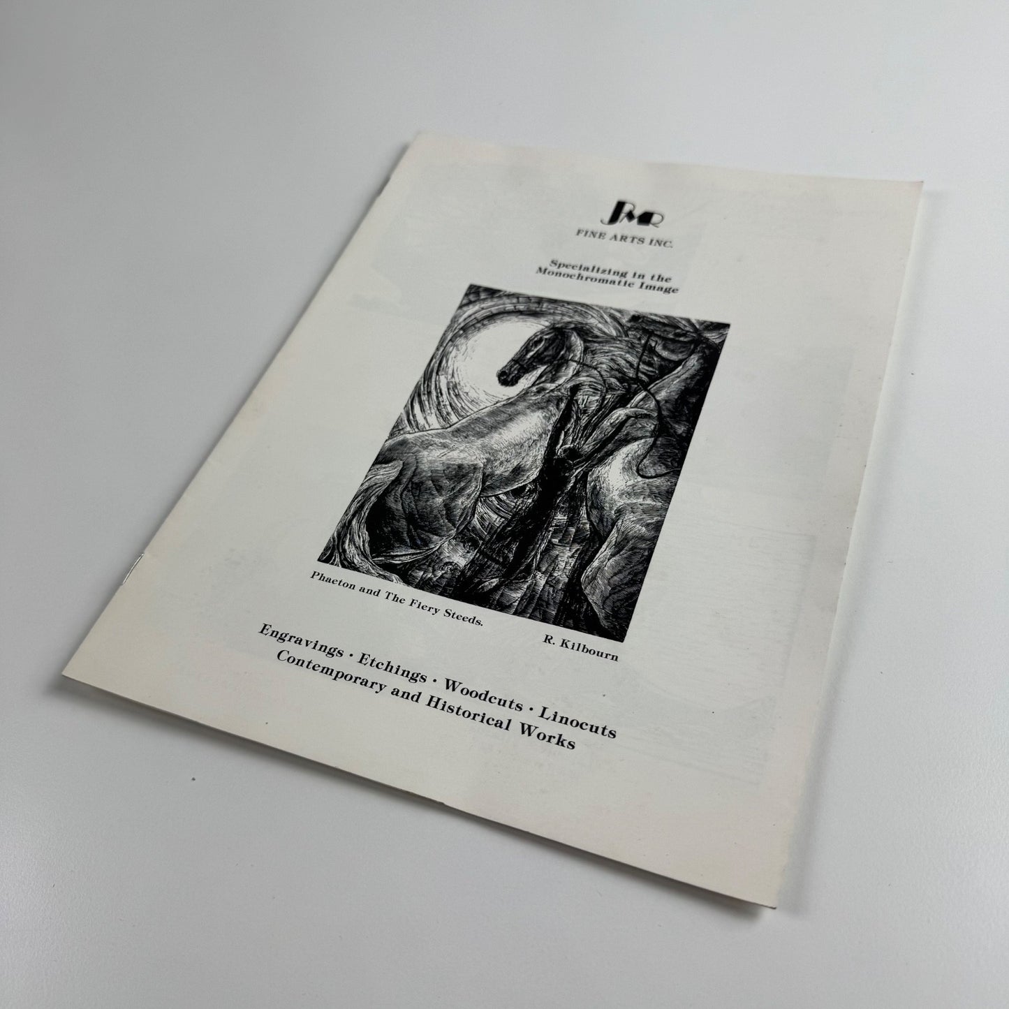 Leaflet for engravings, etchings, woodcuts, linocuts. Contemporary and Historical Works | Peter J. Mortimer-Rae Fine Arts, Calgary