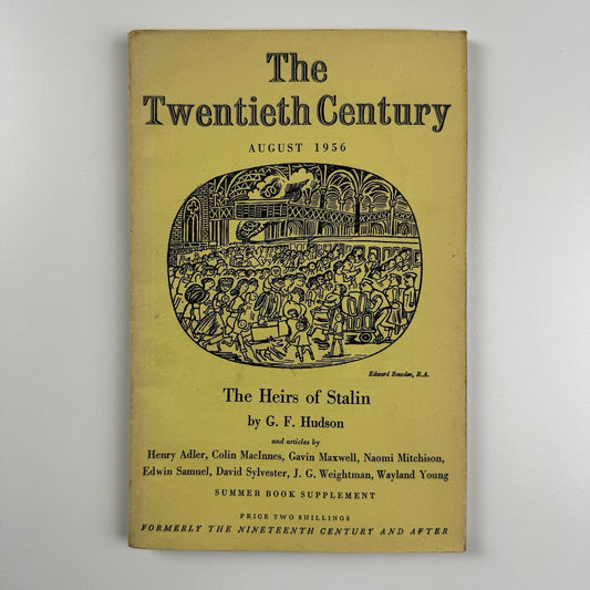 The Twentieth Century – August 1956, Vol. 1956 Vol CLX No 954 | Edward Bawden cover