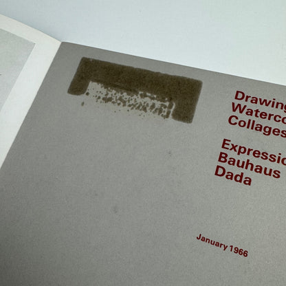 Drawings Watercolours Collages. Expressionism Bauhaus Dada Marlborough 1966