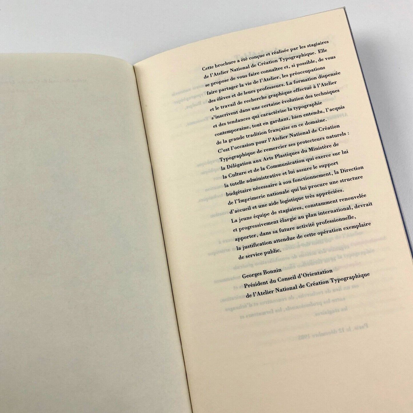 National Institute for Typographic Research (ANCT) | 1992 Georges Bonnin