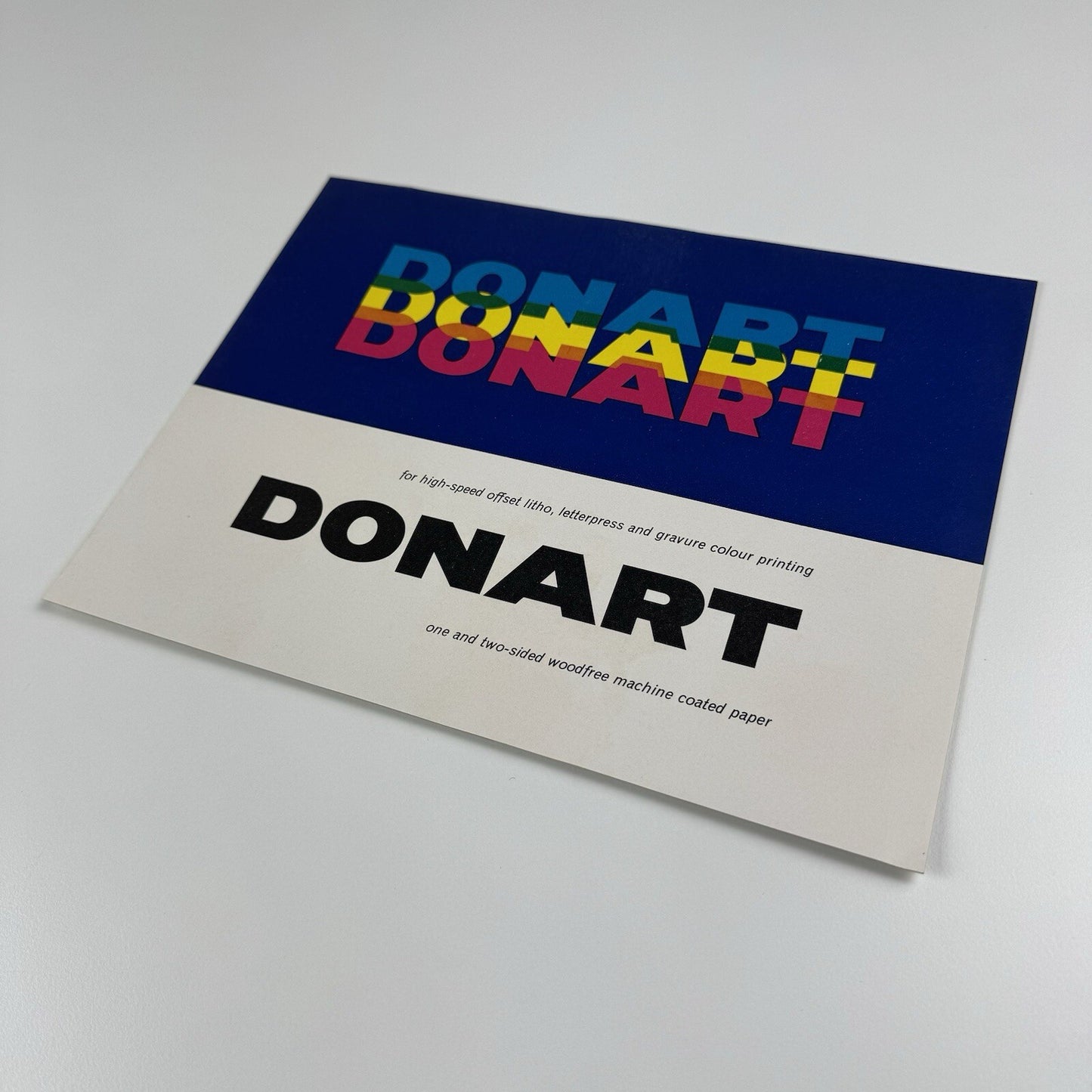 Promotional leaflet for Donart letterpress coated paper | Keliher, Hudson & Kearn