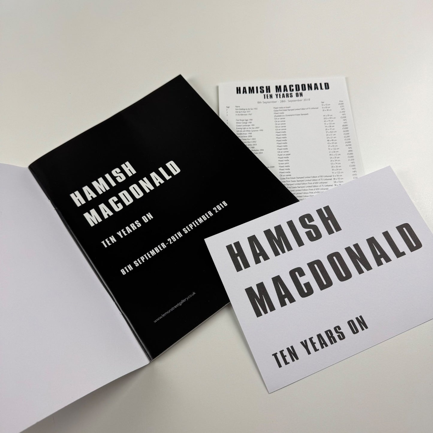 Hamish MacDonald. Ten years on | Lemon Street Gallery, 2018