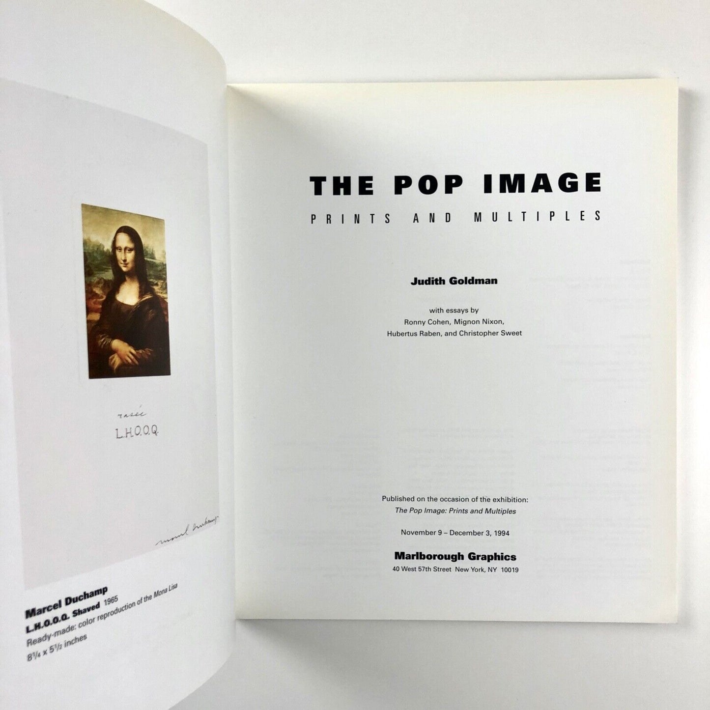 The Pop Image. Prints and multiples by Judith Goldman | Marlborough Graphics, 1994