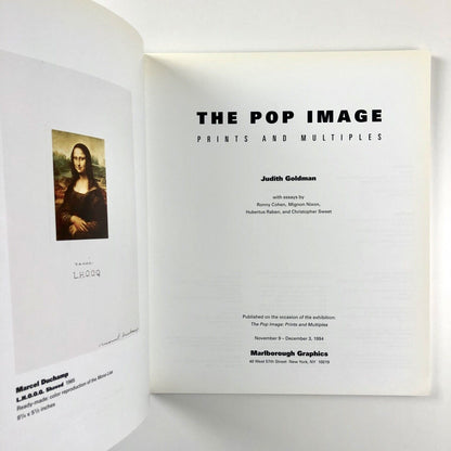 The Pop Image. Prints and multiples by Judith Goldman | Marlborough Graphics, 1994