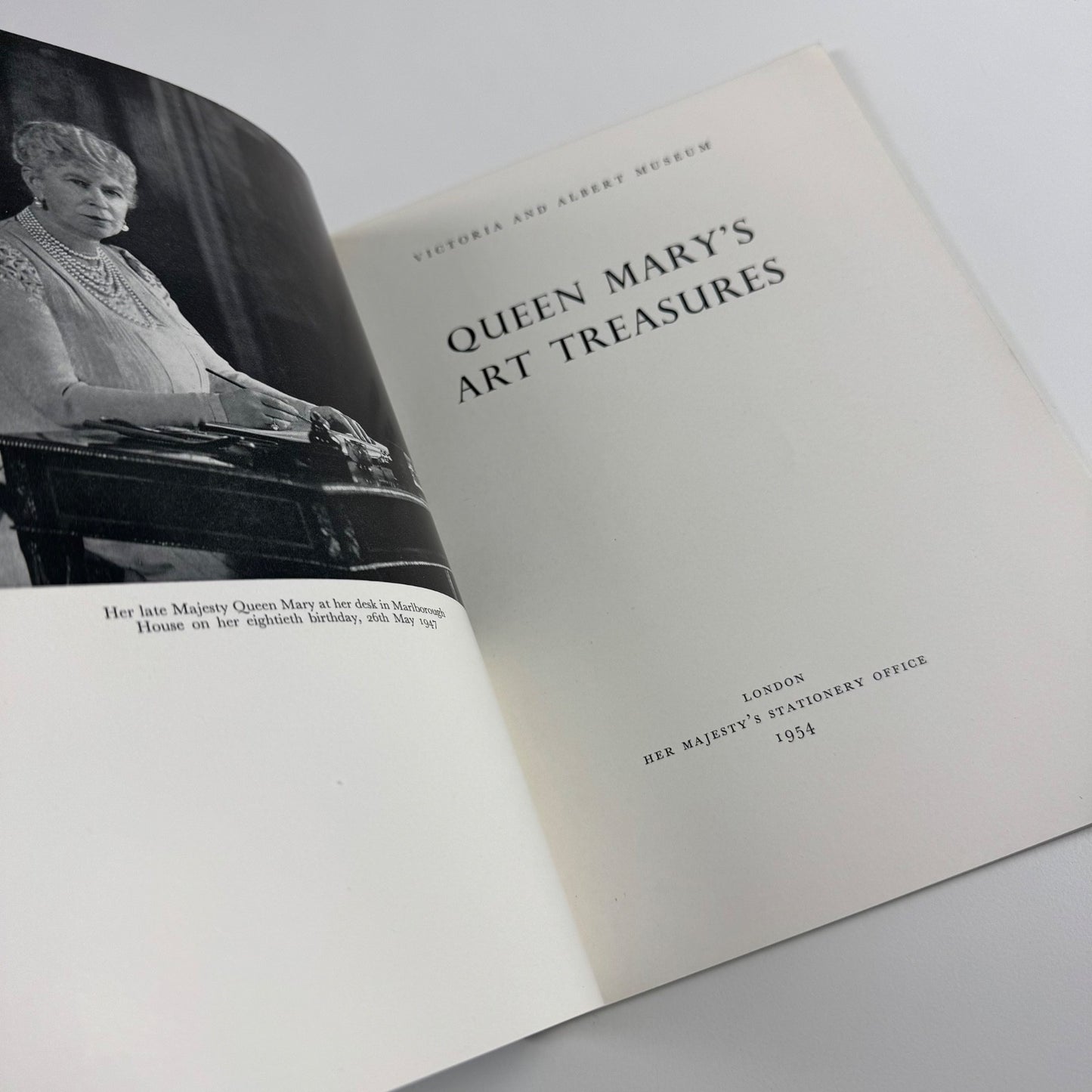 Queen Mary’s Art Treasures | Victoria & Albert Museum, HMSO, 1954 + guide
