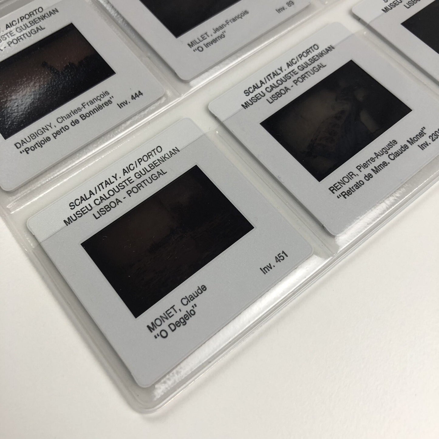 Pintura – Museu Calouse Gulbenkian | 35mm slides in folder with text, 1995