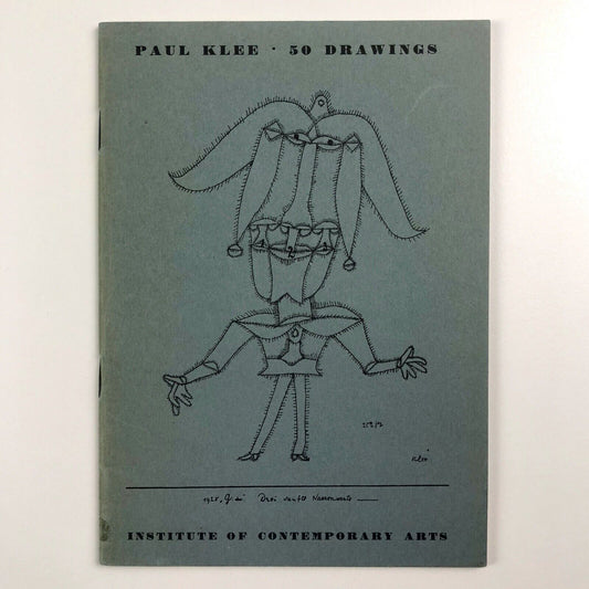 Paul Klee • 50 Drawings | Curt Valentin Collection, New York | Institute of Contemporary Arts booklet, 1953