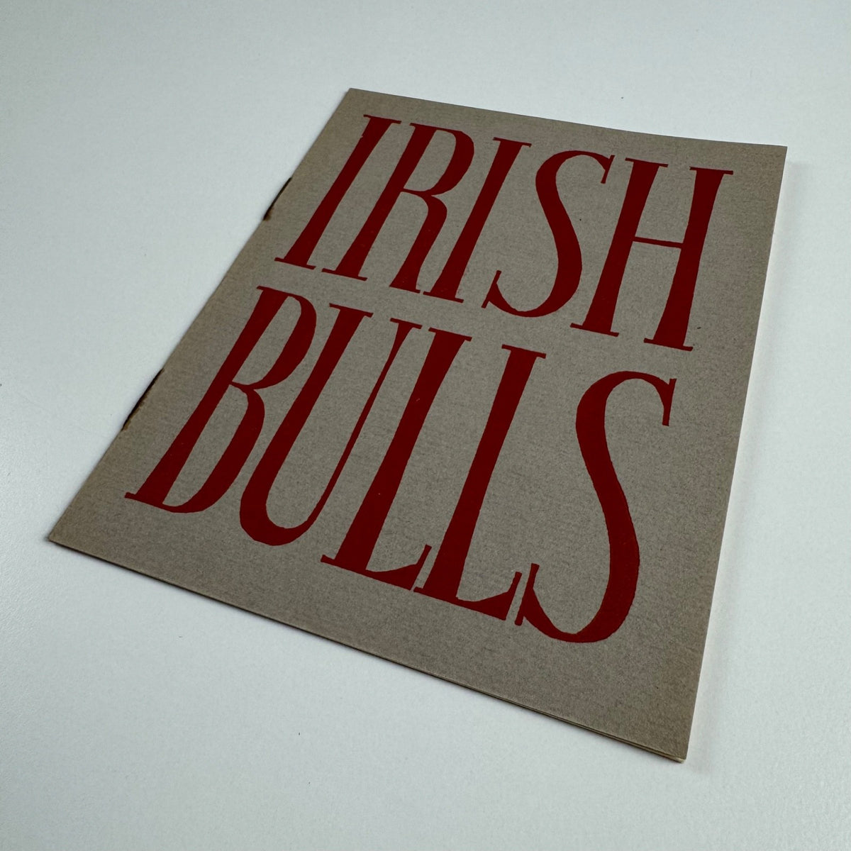 Booklet — Irish Bulls by P. Grierson | Rampant Lions Press, 1938