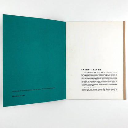 Francis Bacon Paintings 1959-60 | Marlborough Fine Art, introduction by Robert Melville