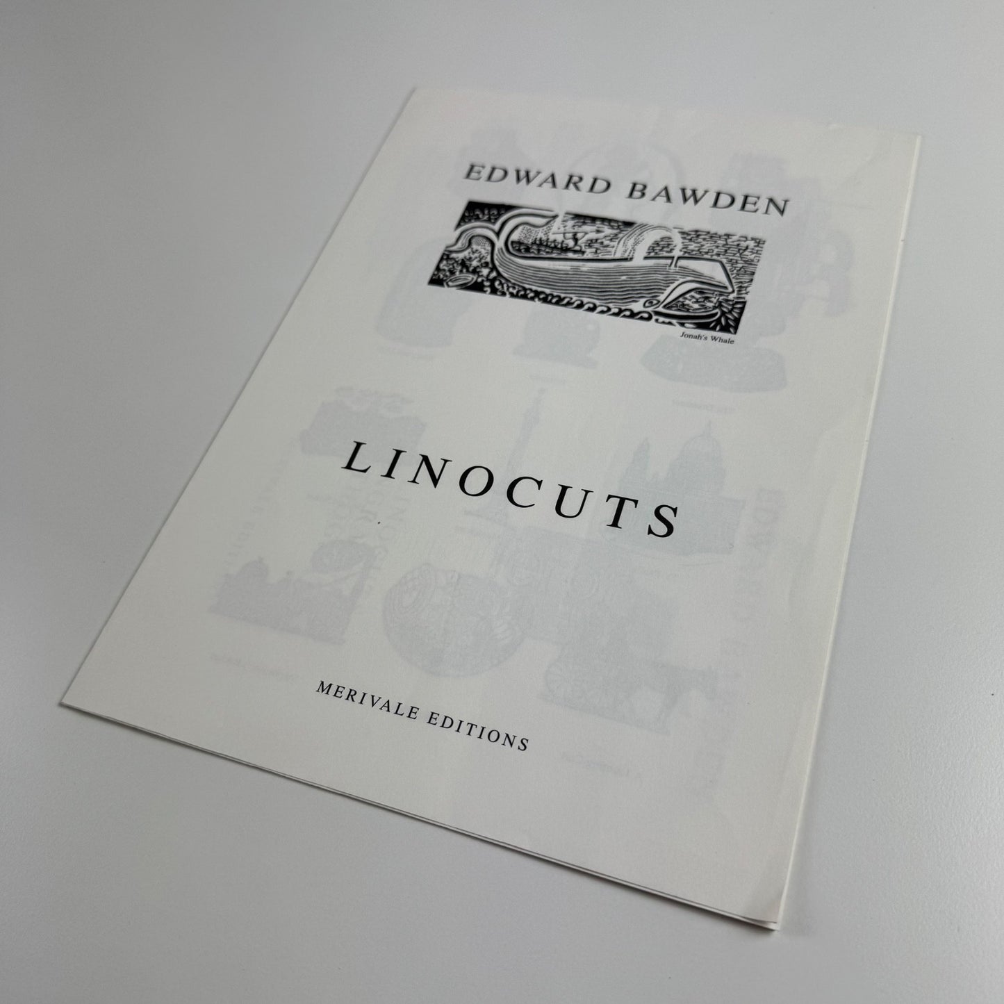 Leaflet and order form for Edward Bawden Linocuts. Merivale Editions, c.1988