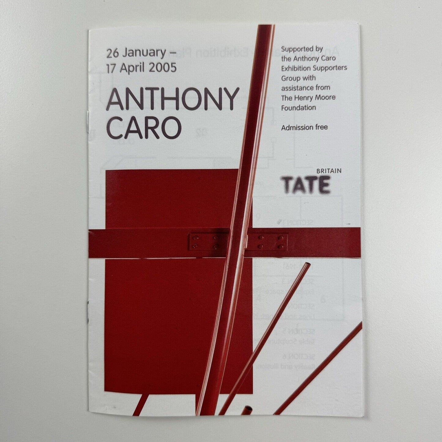 Ephemera: small gallery guide for Anthony Caro | Tate Britain, 2005