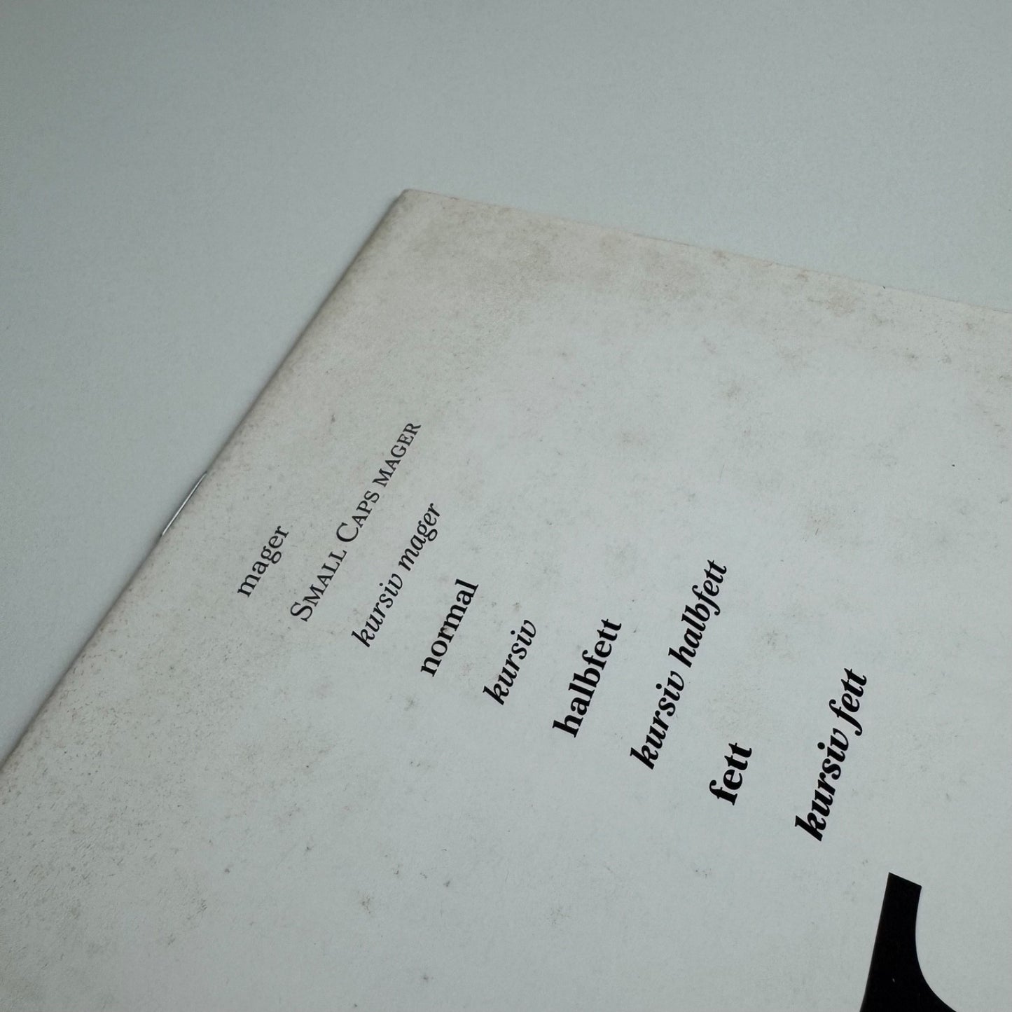 Type specimen booklet for Mikaway | Berthold Types 176, undated