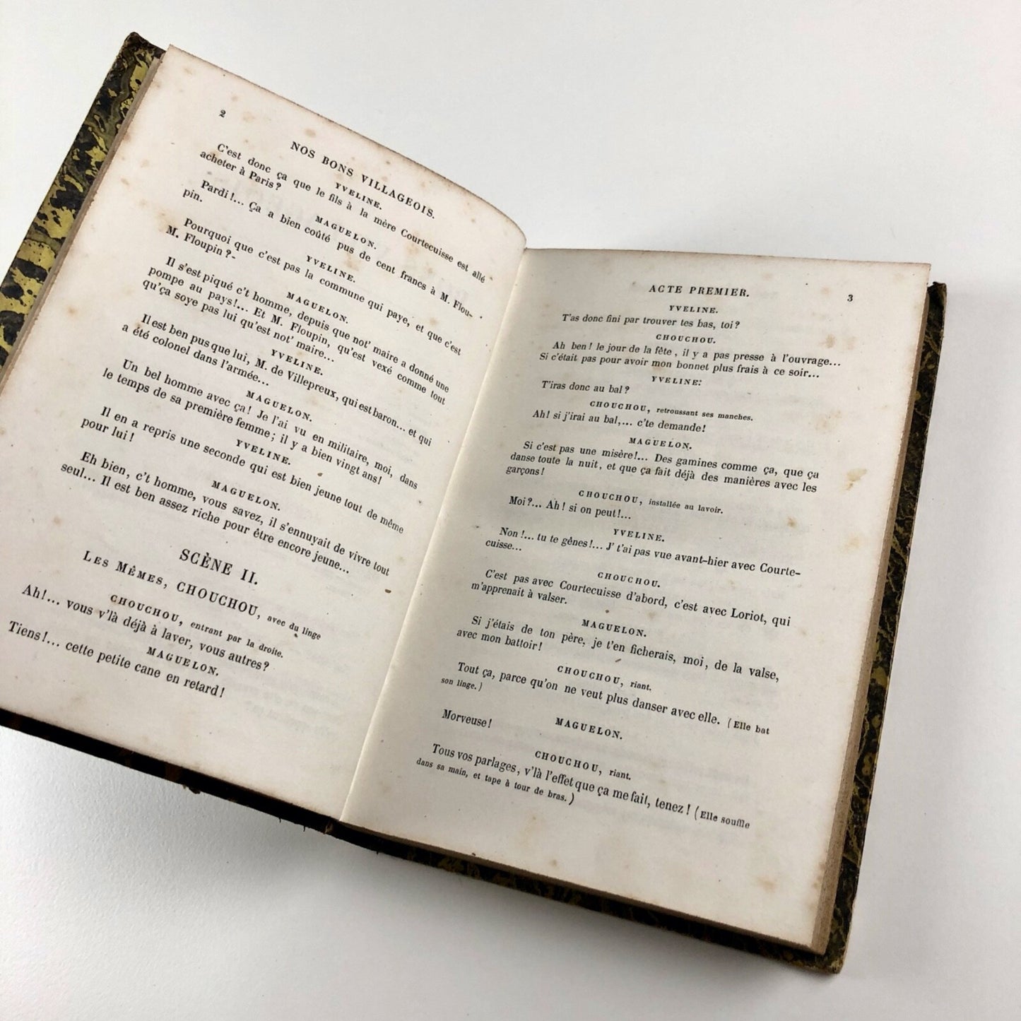 Nos Bons Villageois. Comédie en 5 actes, en prose by Victorien Sardou |  Michel Lévy Frères, Paris, 1867. Quatrième Édition