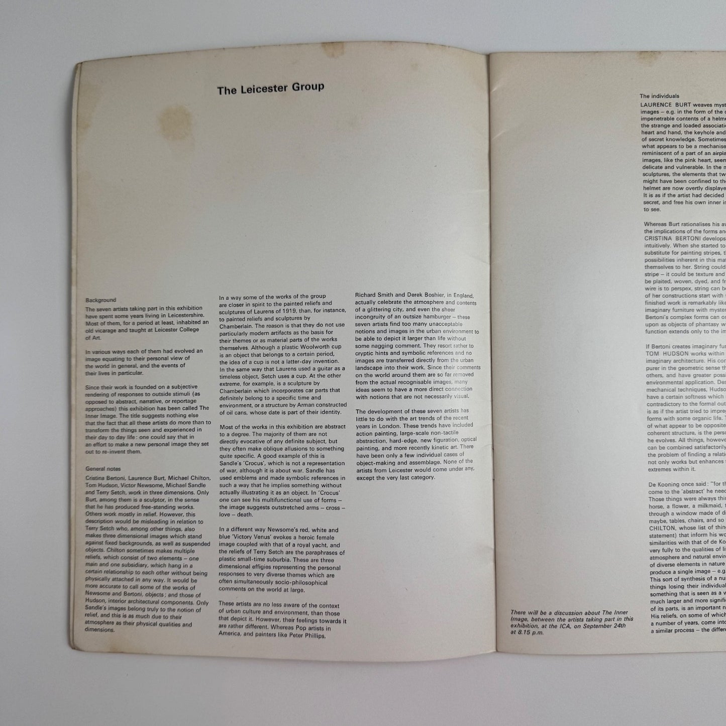 The Inner Image. Paintings by the Leicester Group | Grabowski Gallery, 1964
