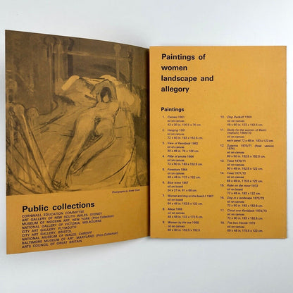Karl Weschke. Paintings of women landscape and allegory | Newlyn Art Gallery leaflet, 1974
