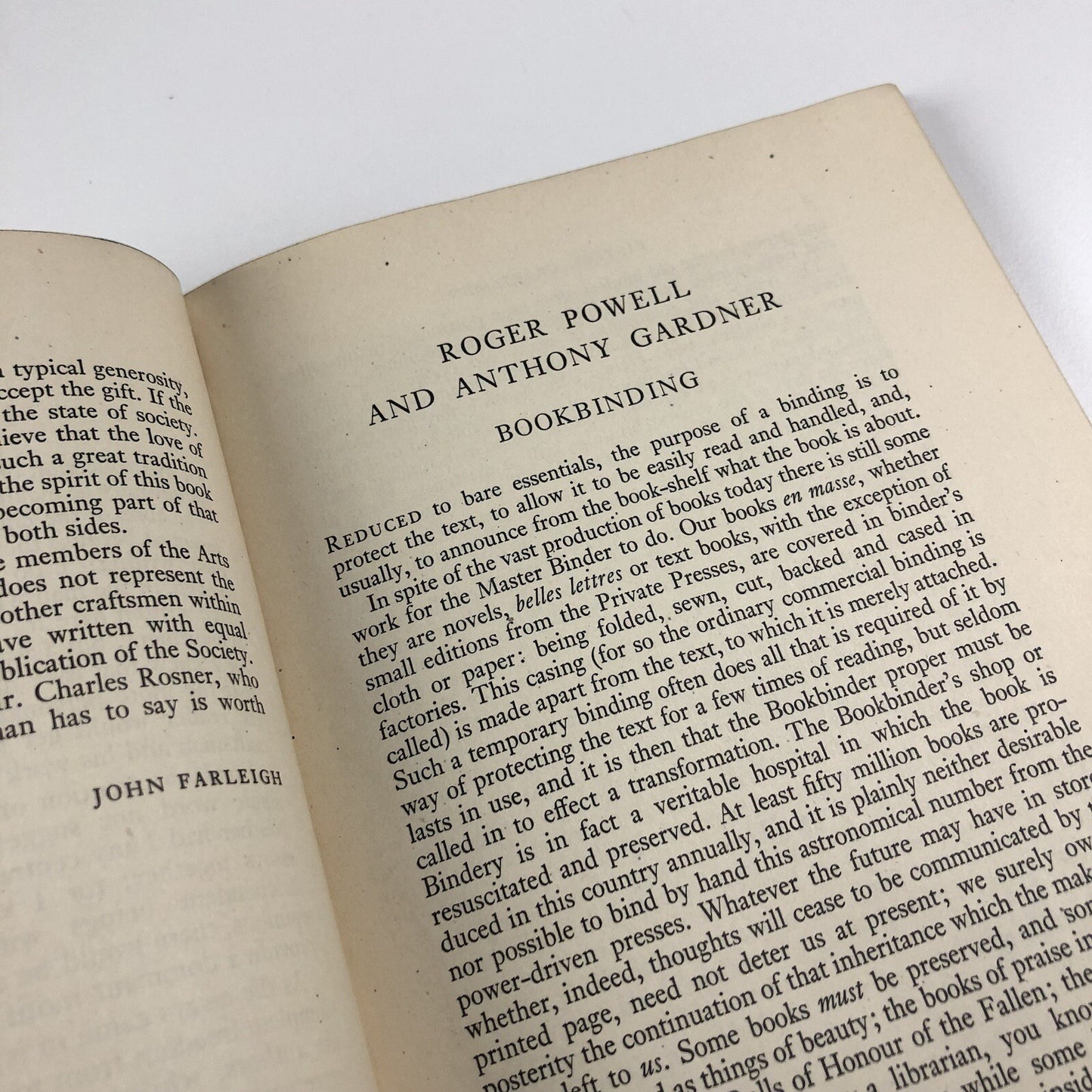 Fifteen Craftsmen and their Crafts | Edited and introduction by John Farleigh | Sylvan Press, 1945 reprint