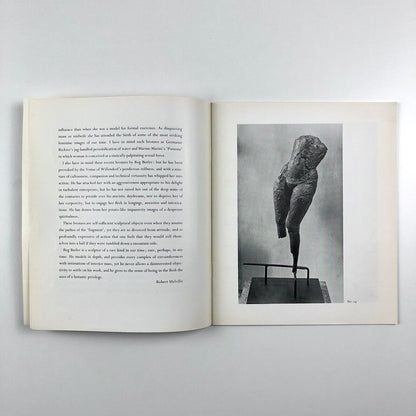 Reg Butler exhibition catalogue | The Hanover Gallery London, 1957