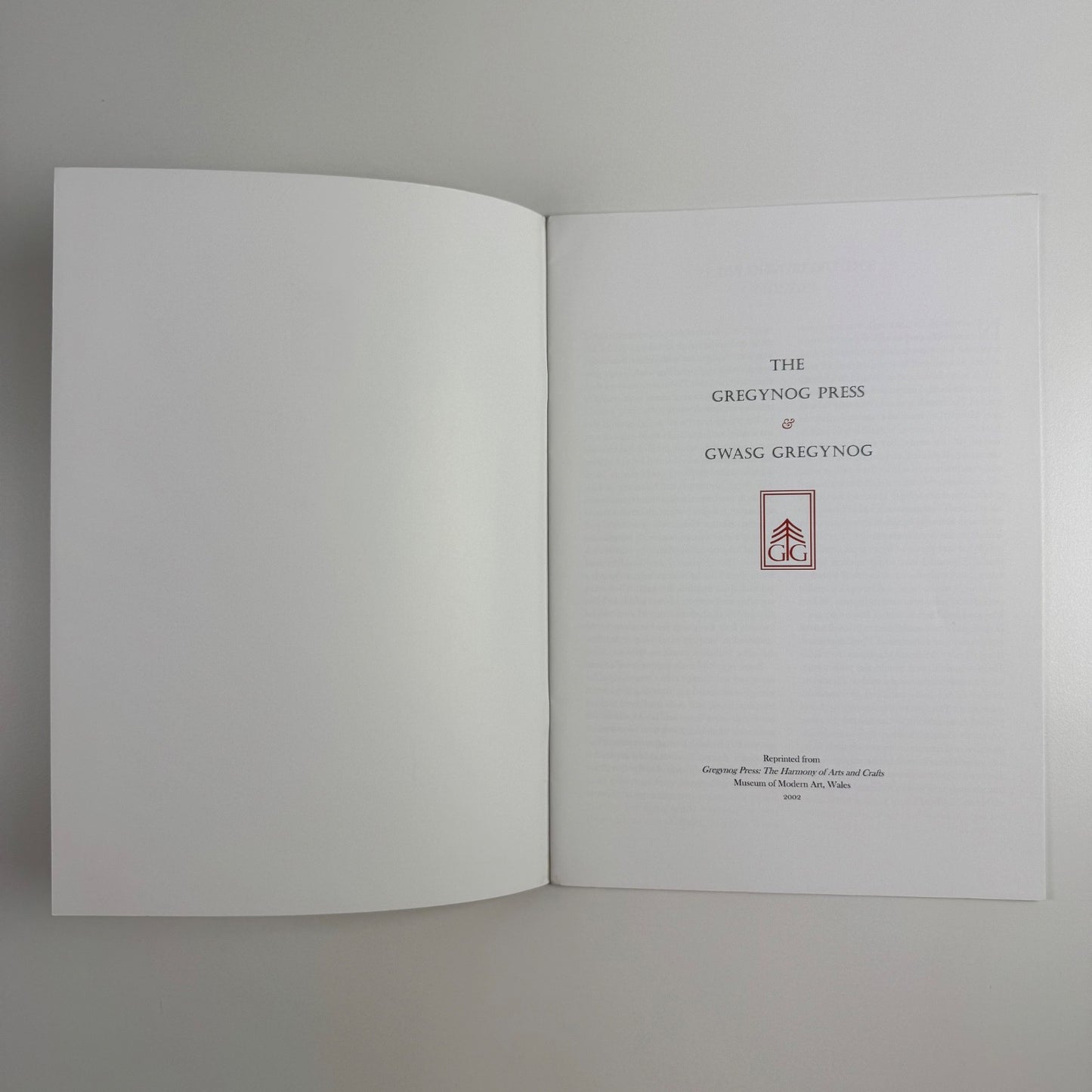 The Gregynog Press & Gwasg Gregynog | Museum of Modern Art, Wales, 2002