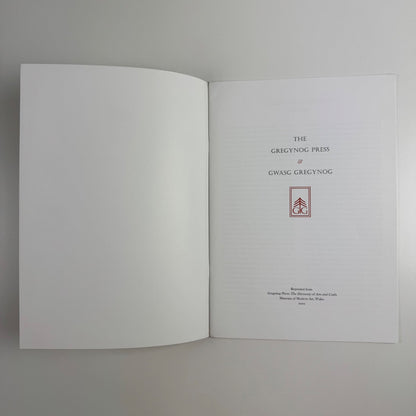 The Gregynog Press & Gwasg Gregynog | Museum of Modern Art, Wales, 2002