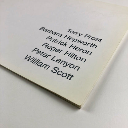 Beaux Arts exhibition catalogue booklet, 1998 | Frost / Hepworth / Heron / Hilton / Lanyon / Scott