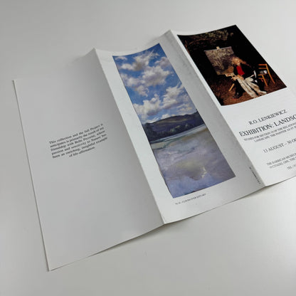 Leaflet R.O. Lenkiewicz. Landscape | Barbican Museum & Library Plymouth 1995