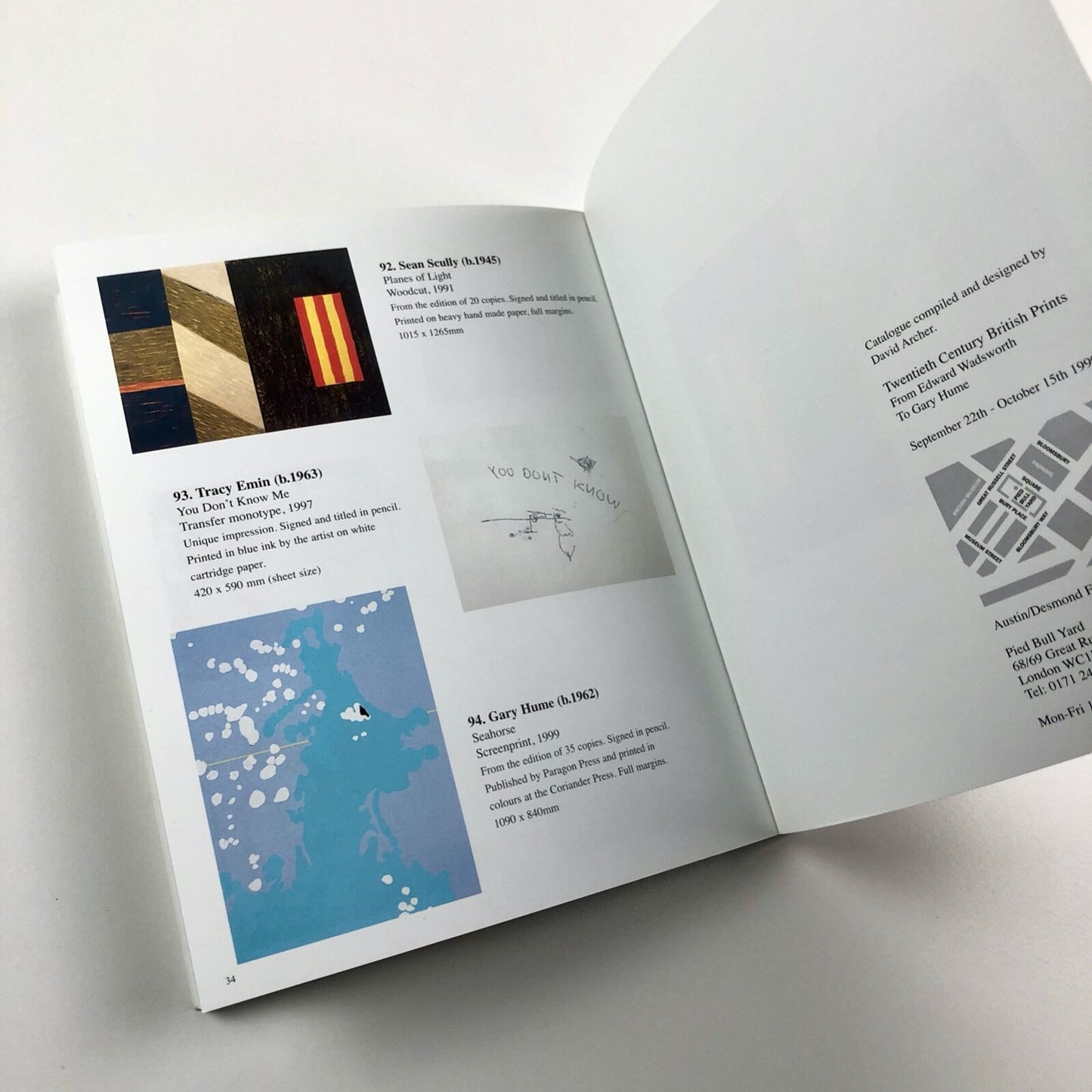Twentieth Century British Prints: From Edward Wadsworth to Gary Hume | Austin/Desmond catalogue, 1999