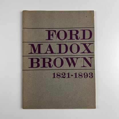 Ford Madox Brown 1921-1893 Walker Art Gallery Liverpool 1964 bookplate for M. Bernard Thorold