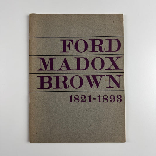Ford Madox Brown 1921-1893 Walker Art Gallery Liverpool 1964 bookplate for M. Bernard Thorold