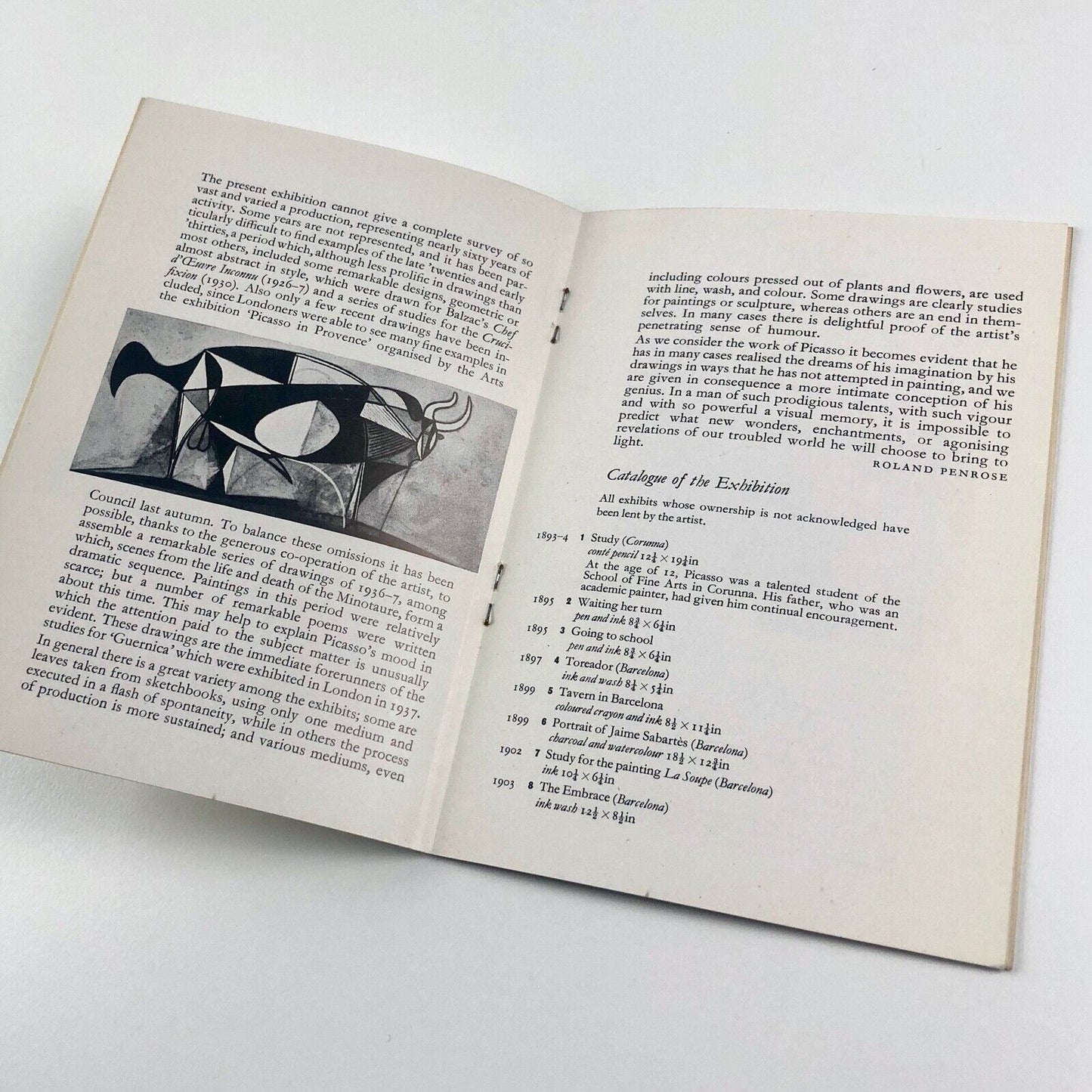 Picasso. Drawings & Watercolours since 1893 | Institute of Contemporary Arts, 1951