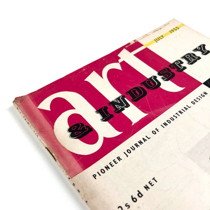 Art & Industry. Pioneer Journal of Industrial Design, July 1955, Volume 58. January to June 1955 | Eds. Frank A. Mercer and Rathbone Holme, The Studio, 1954