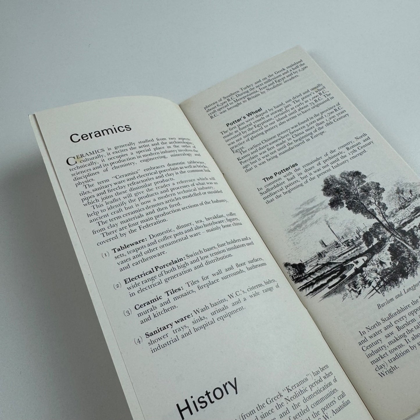 Leaflet Britain's Ceramic Industry British Ceramic Manufacturers Federation 1976