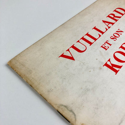 Vuillard et son Kodak | Lefevre Gallery, London | Exhibition catalogue, 1964