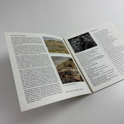 Folding card/catalogue for Michael Williams. Recent Landscapes | Austin/Desmond Fine Art undated c.1988