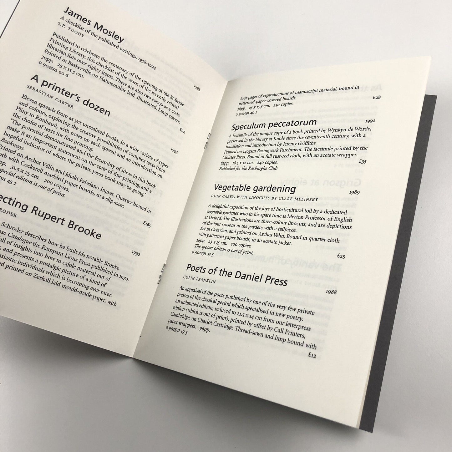 The Rampant Lions Press Book List – Autumn 2001 booklet