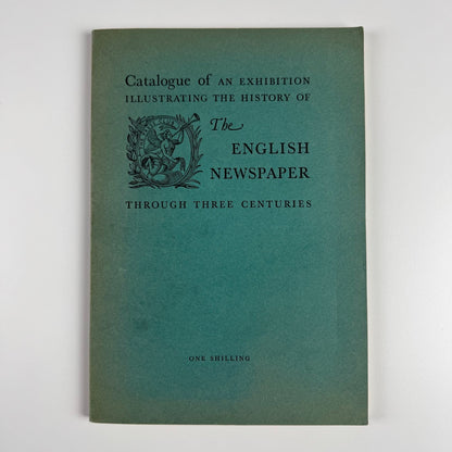 History of the English newspaper through three centuries held at The Old Court House | The Press Club 1932