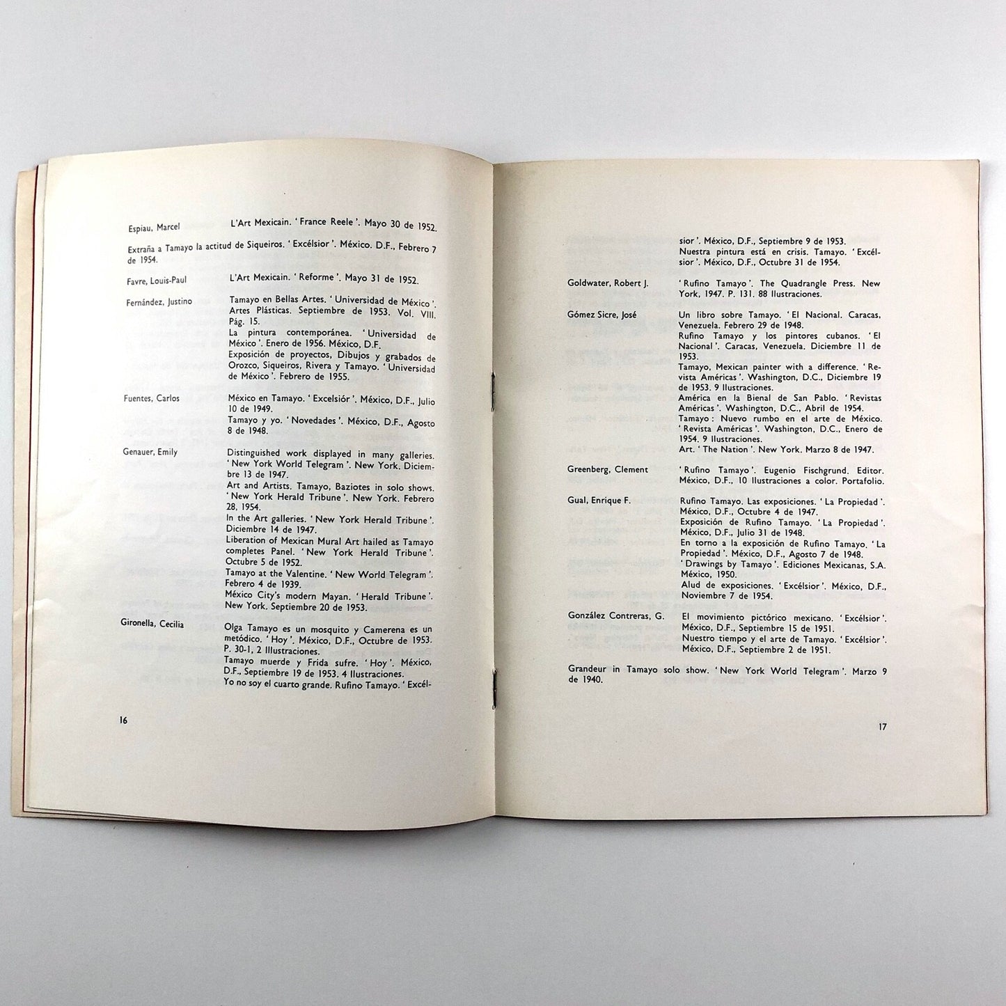 Rufino Tamayo | Gallery One London exhibition catalogue, May–June 1961
