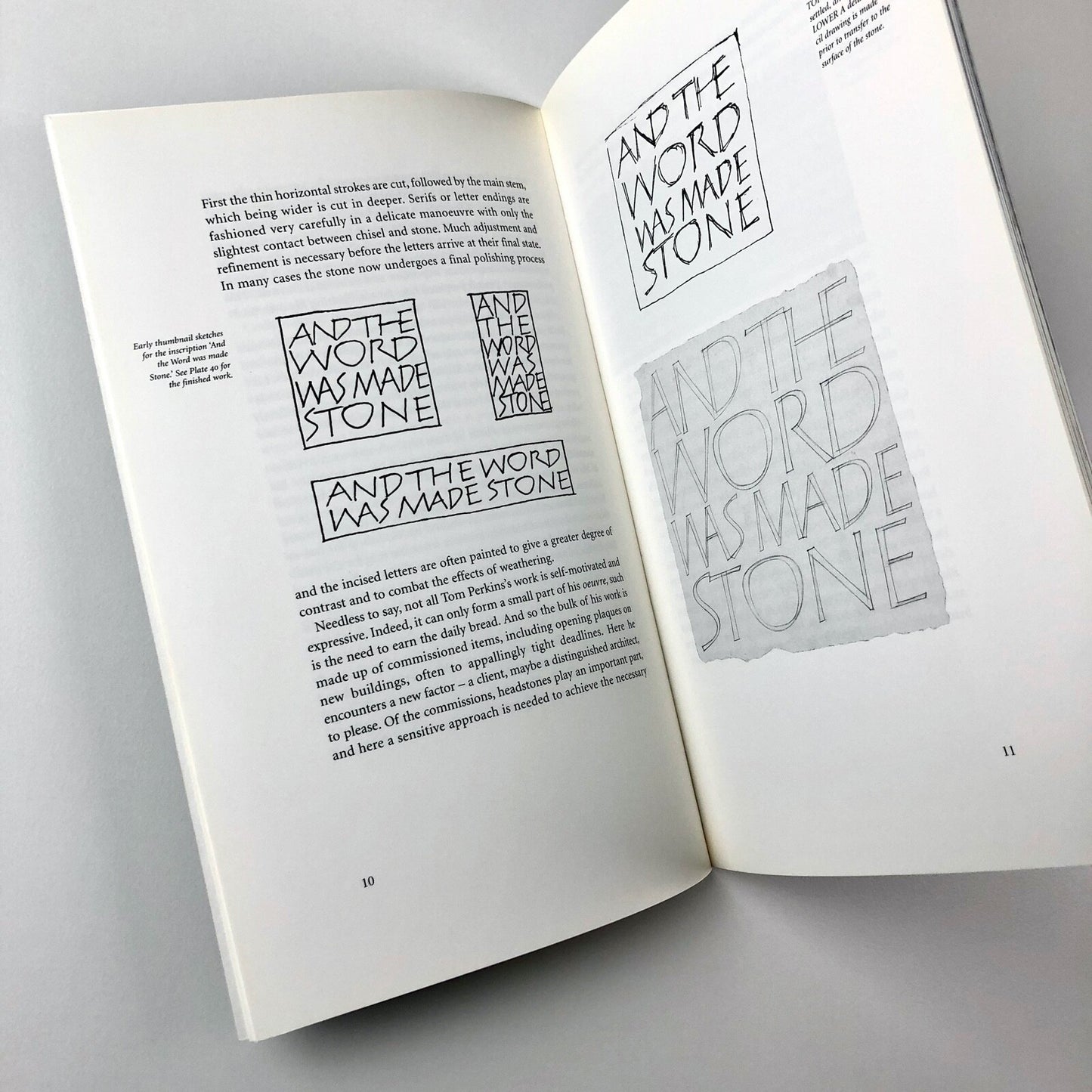 Tom Perkins Lettercarver – And The Word Was Made Stone | Introduction by Gerald Fleuss, 1998